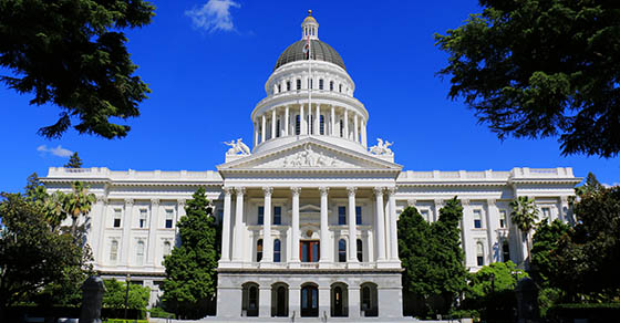 California Capitol building in Sacramento